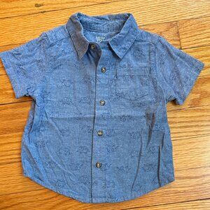 Just One You 12M Short Sleeve Elephant Jean Shirt